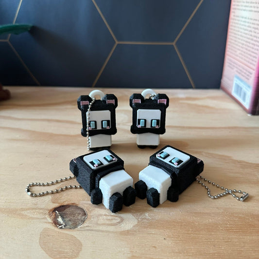 Panda clicker keychain
